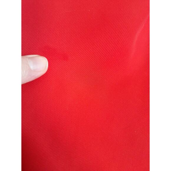 Vintage 80s Chaus High Neck Pleated Secretary Blouse Size 16 L Balloon Sleeves - Picture 4 of 10